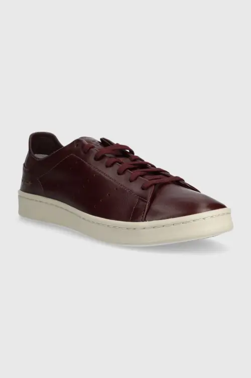 Кожаные кроссовки Y-3 Stan Smith цвет бордовый IG4038