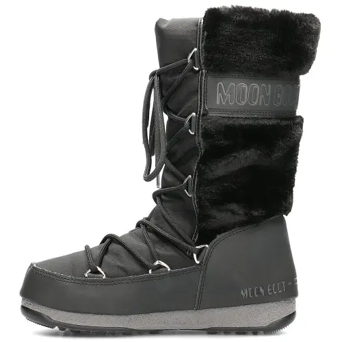 Moon Boot Monaco Fur WP Black