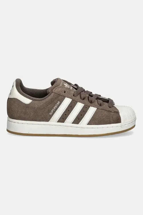 Замшевые кроссовки adidas Originals Superstar II W цвет коричневый HQ4915
