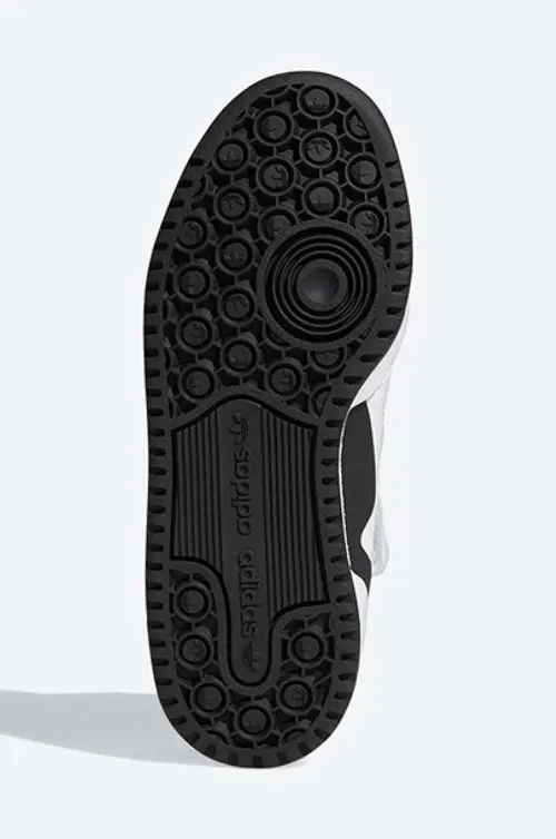 Кожаные кроссовки adidas Originals Forum Mid J цвет белый FZ2083-white