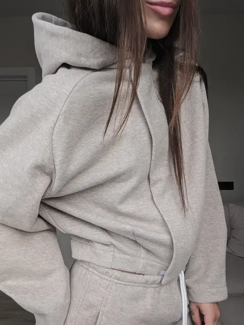 Tassha Yu Easy Hoodie Beige Melange 