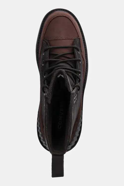 Ботинки из нубука Converse Chuck 70 Rugged цвет коричневый