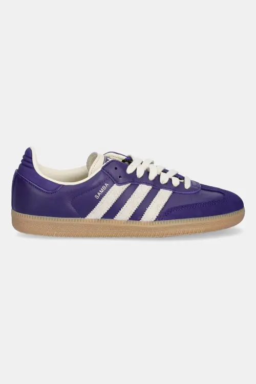 Кожаные кроссовки adidas Originals Samba OG цвет фиолетовый JI2736