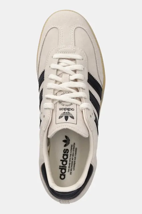 Замшевые кроссовки adidas Originals Samba OG цвет бежевый