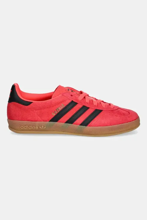 Замшевые кроссовки adidas Originals Gazelle Indoor цвет красный JR6304