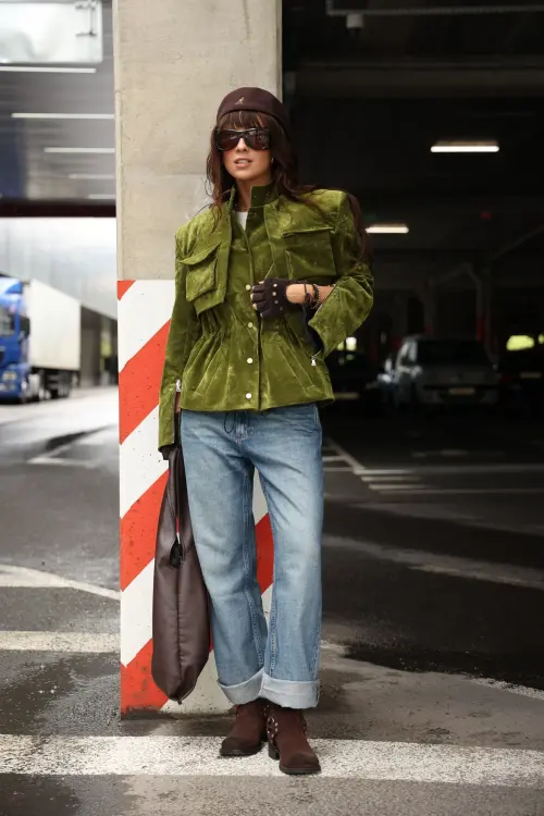 Жакет Tassha Yu Shortcut Jacket Emerald Moss