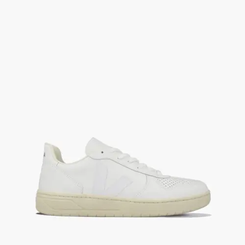 Veja V-10 Leather Extra White Black VXM021270