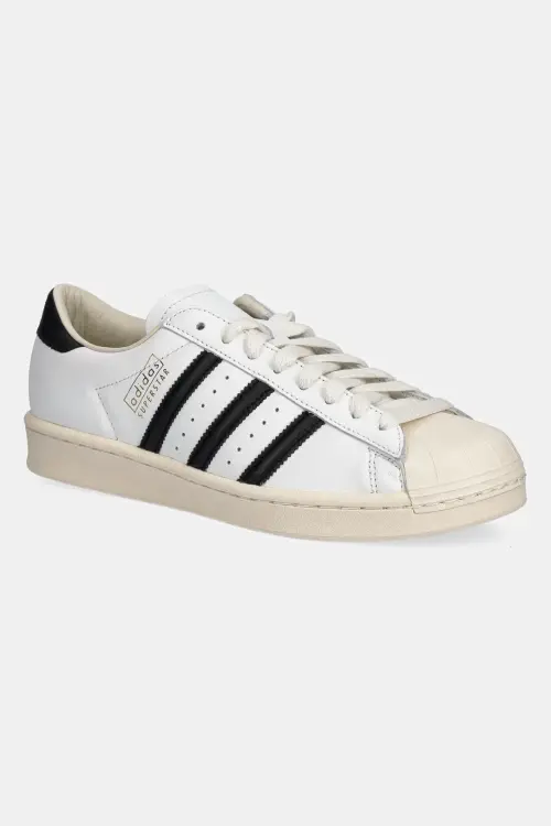 Кожаные кроссовки adidas Originals Superstar Vintage цвет белый