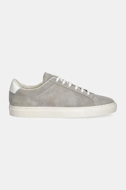 Замшевые кроссовки Common Projects Retro in Suede цвет серый 2435.7543