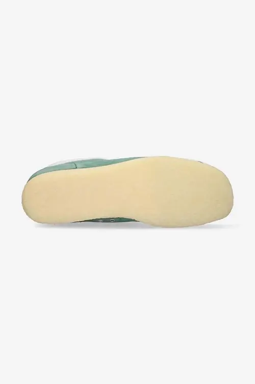 Замшевые кроссовки Clarks Wallabee мужские цвет зелёный 26165078-GREEN