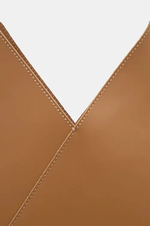 Кожаная сумочка MM6 Maison Margiela цвет коричневый