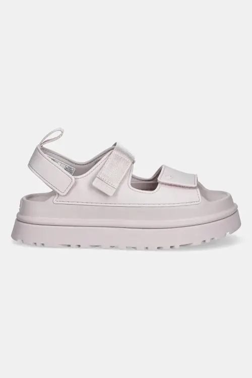 Сандалии UGG Goldenglow женские цвет розовый на платформе 1152685-BYF