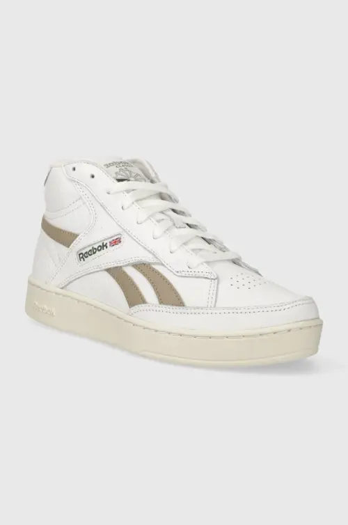 Кожаные кроссовки Reebok Club C Form Hi цвет белый