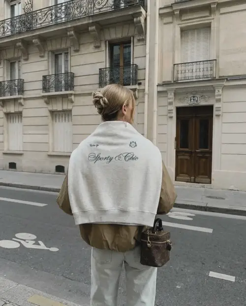 Свитшот Tassha Yu S&amp;C Blazon Sweatshirt White Melange (TY234-433)