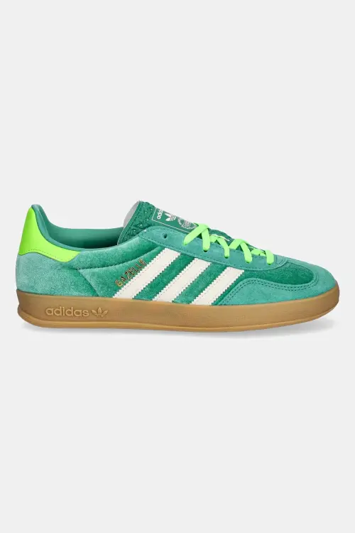 Кроссовки adidas Originals Gazelle Indoor цвет зелёный JI2715