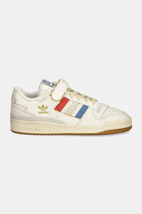Кожаные кроссовки adidas Originals Forum 84 Low цвет белый IF9670