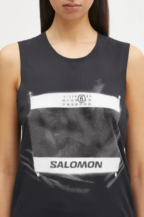 Топ MM6 Maison Margiela x Salomon цвет чёрный S52NL0071.M20101