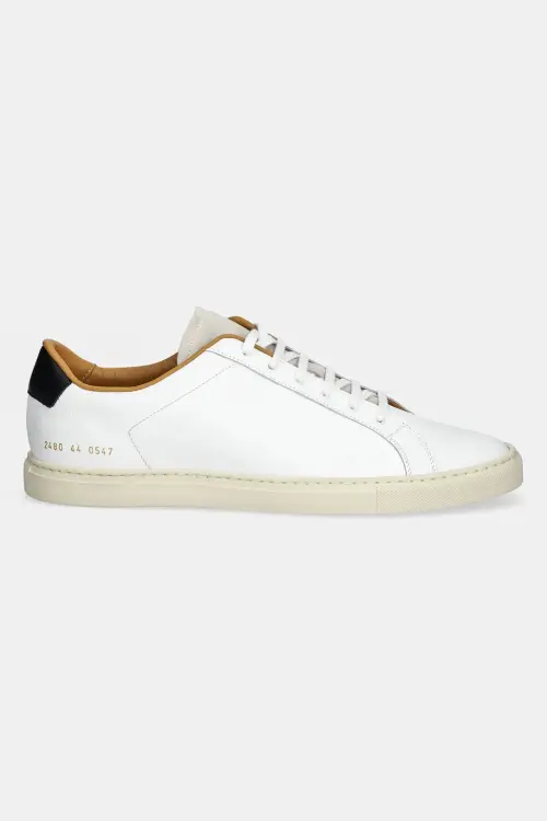 Кожаные кроссовки Common Projects Retro Low Profile мужские цвет белый 2480