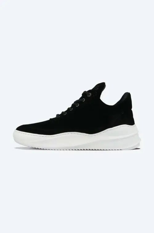 Кроссовки Filling Pieces Low Top Sky Velvet цвет чёрный 25527611861-BLACK