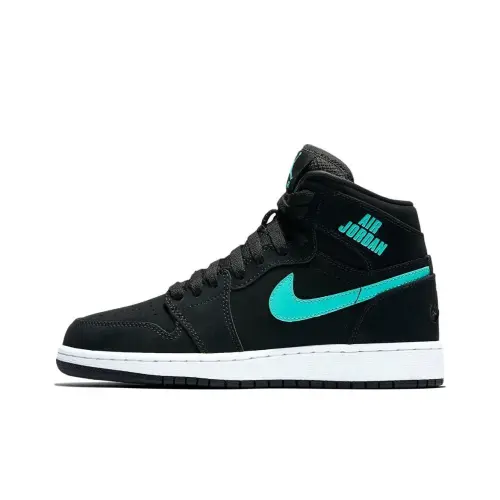Jordan Air Jordan 1 Retro High Black Hyper Jade   GS  
