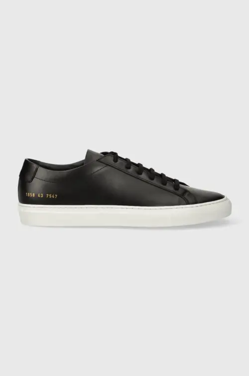 Кожаные кроссовки Common Projects цвет чёрный 1658