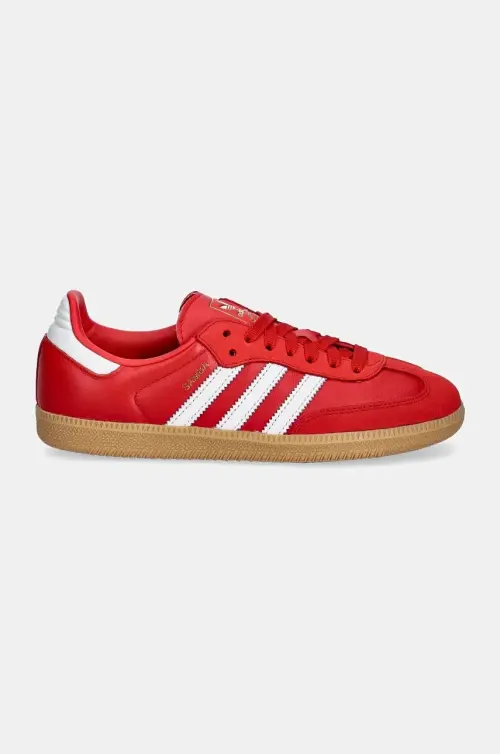 Кожаные кроссовки adidas Originals Samba OG W цвет красный IE6524
