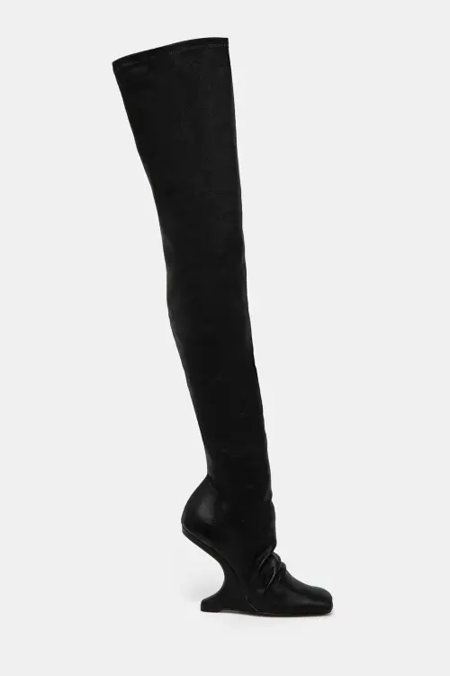 Сапоги Rick Owens Lilies CANTILEVER 11 женские цвет чёрный на платформе LI02D5801LS