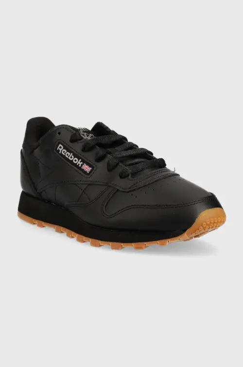 Кожаные кроссовки Reebok Classic GY0961 цвет чёрный GY0961-CBL/PG/RBK