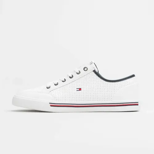 Tommy Hilfiger Core Corporate Leather Sneaker White