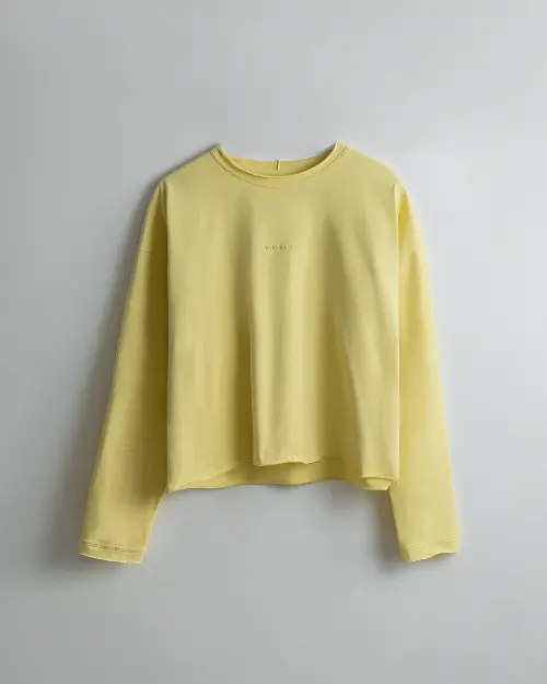 Tassha Yu Logo Cropped Longsleeve Sunshine
