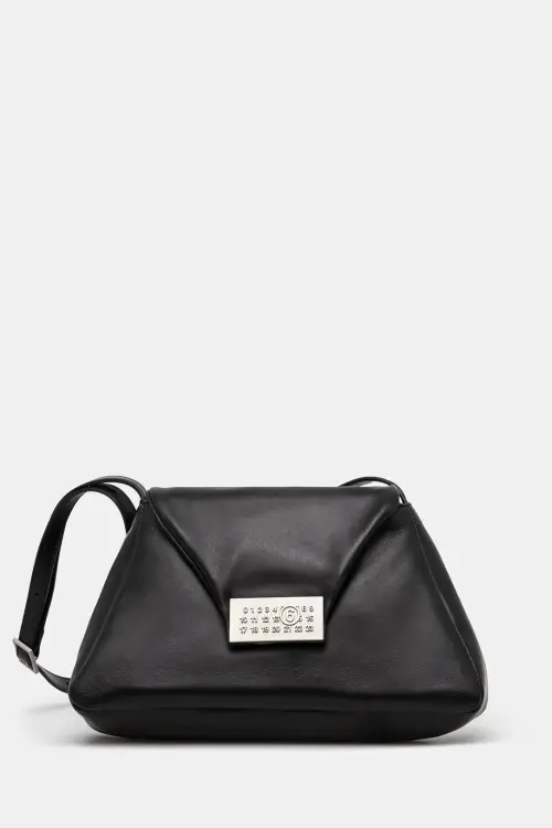 Кожаная сумочка MM6 Maison Margiela цвет чёрный