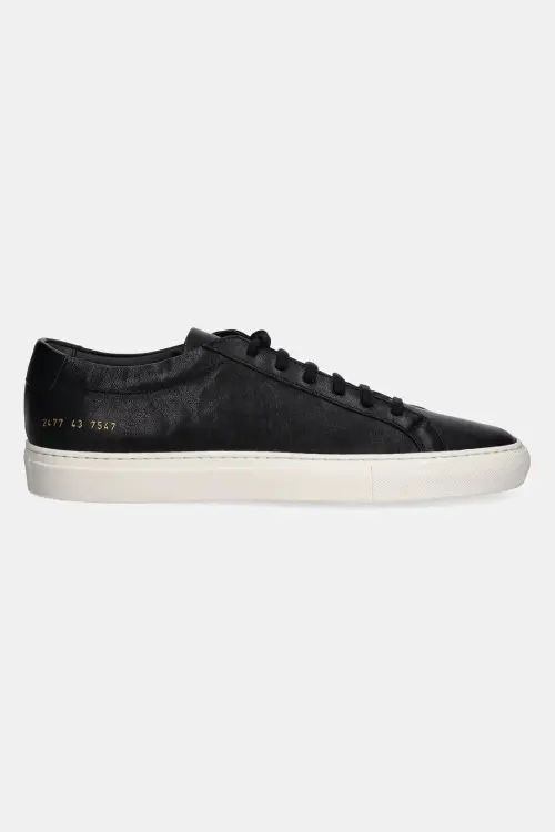 Кожаные кроссовки Common Projects Summer Achilles мужские цвет чёрный 2477