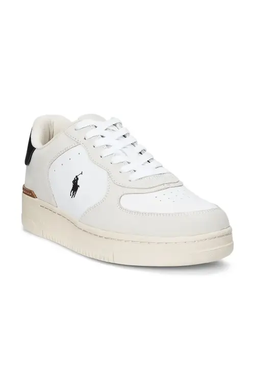 Кожаные кроссовки Polo Ralph Lauren Masters Crt цвет белый 809955690001