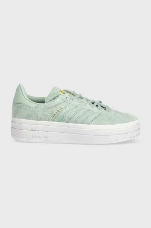 Кожаные кроссовки adidas Originals Gazelle Bold цвет бирюзовый IG4381