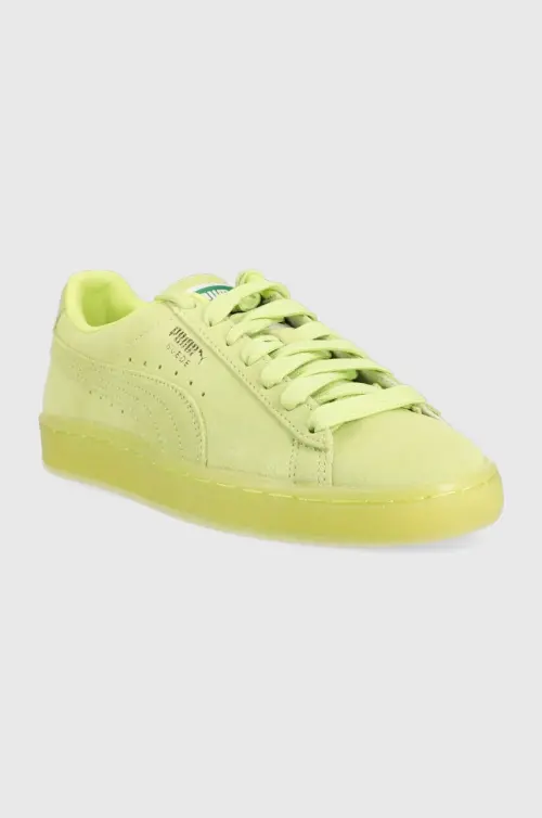 Замшевые кроссовки Puma Suede Classic XXI цвет зелёный