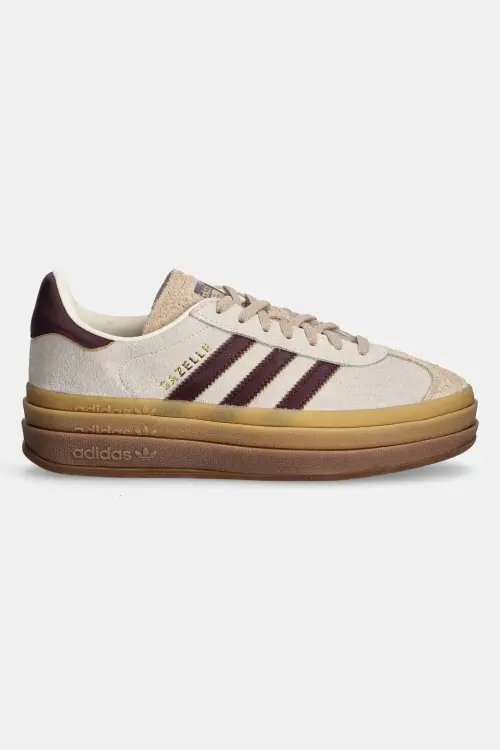 Кожаные кроссовки adidas Originals Gazelle Bold цвет бежевый JQ5127