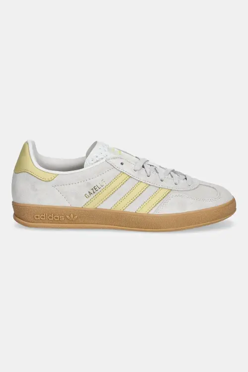 Замшевые кроссовки adidas Originals Gazelle Indoor женские цвет серый JS4145
