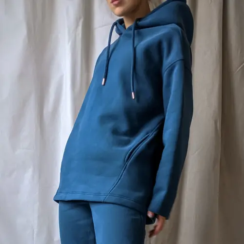 Tassha Yu Essential Hoodie Niagara Deep 