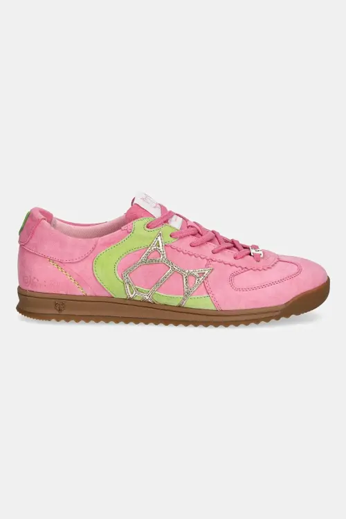 Кроссовки из нубука Naked Wolfe Exposure женская цвет розовый Exposure Kid Suede Pink