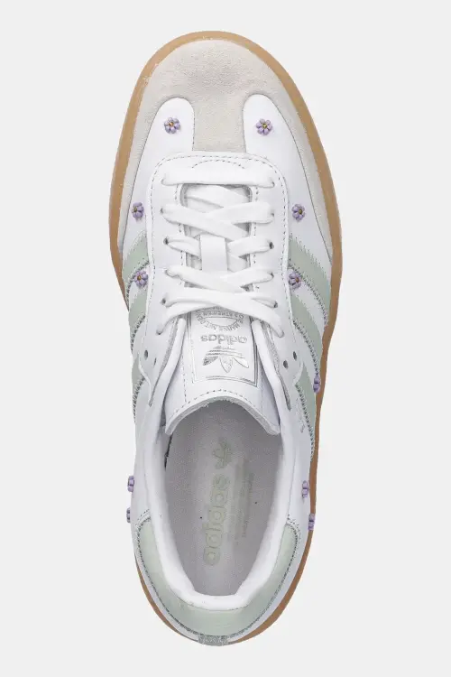 Кожаные кроссовки adidas Originals Sambae W цвет белый