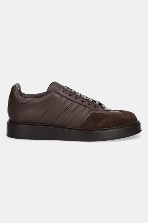 Кожаные кроссовки adidas Originals Gazelle Indoor Made цвет коричневый JI3938