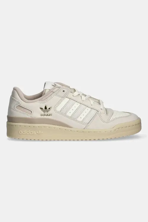 Кожаные кроссовки adidas Originals Forum Low Cl цвет бежевый IH7826
