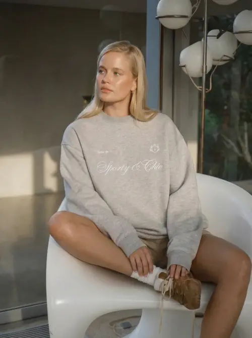 Свитшот Tassha Yu S&C Blazon Sweatshirt Beige Melange