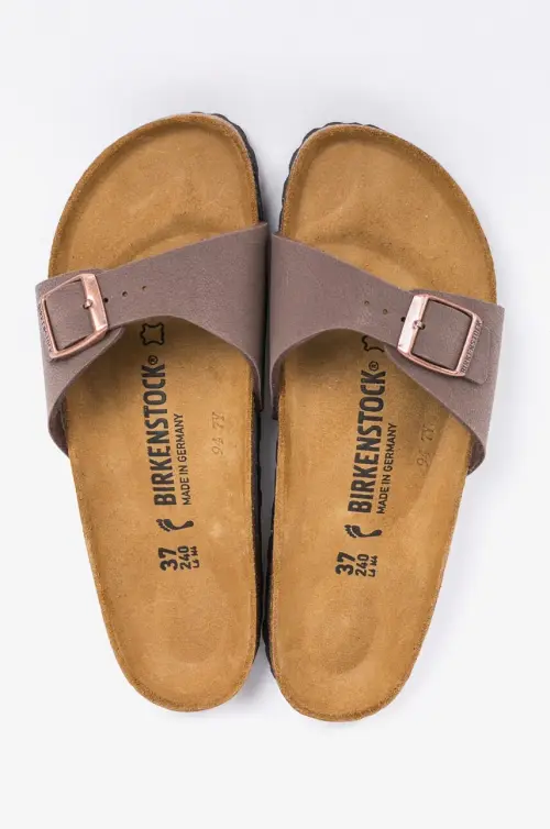 Birkenstock - Шлепанцы Madrid Bs Narrow Width 40093.-Nubu.Mocha
