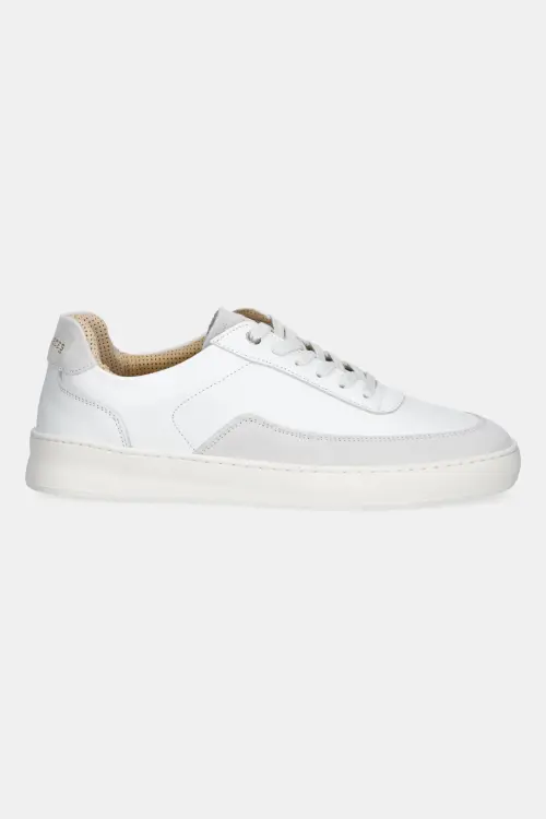 Кожаные кроссовки Filling Pieces Mondo Squash Suede цвет белый 46733332035