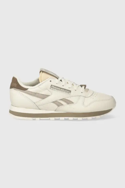 Кожаные кроссовки Reebok Classic Classic Leather цвет бежевый 100074360