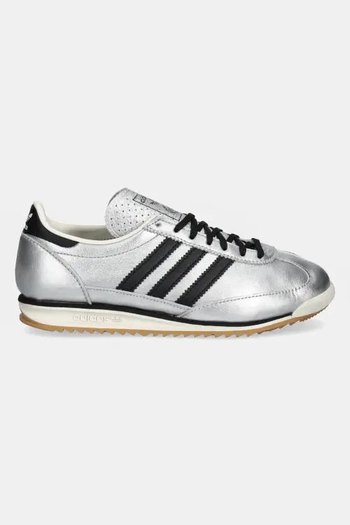 Кожаные кроссовки adidas Originals Sl 72 OG W цвет серебрянный JH6363