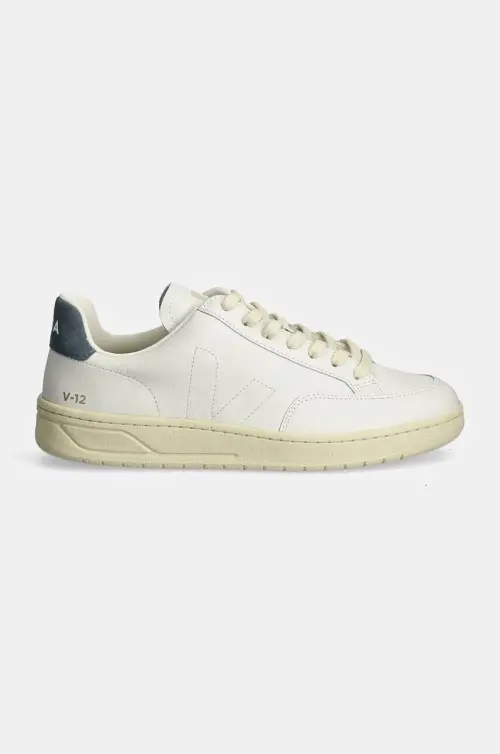 Кожаные кроссовки Veja V-12 Stitch цвет белый XS2003680B