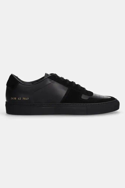 Кожаные кроссовки Common Projects Bball Duo цвет чёрный 2436.7547