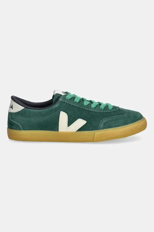 Кожаные кроссовки Veja Volley цвет зелёный VO0320515A